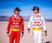 Max Verstappen și Sergio Perez, pe podium la Las Vegas în costume inspirate de ținutele lui Elvis Presley