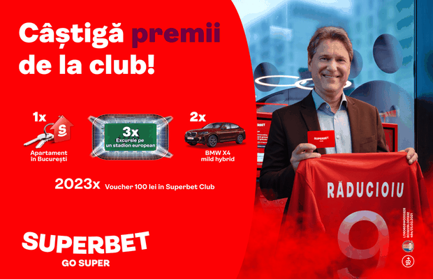 Ce dorești să câștigi la tombola cu premii Superbet Club?