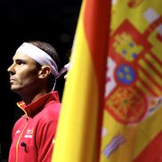 Rafael Nadal vs. Botic van de Zandschulp, primul meci al confruntării Spania-Olanda din sferturile Cupei Davis/Foto: Getty Images