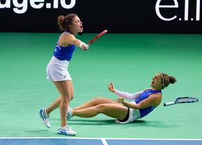 Italia revine în finala Billie Jean King Cup » Calificare dramatică în fața Poloniei, 2-1, decisă cu un serviciu din mână la minge de meci