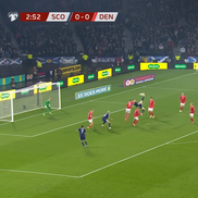 Golul lui Scott McTominay din Scoția - Danemarca / sursă foto: captură Scotland National Team