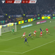 Golul lui Scott McTominay din Scoția - Danemarca / sursă foto: captură Scotland National Team