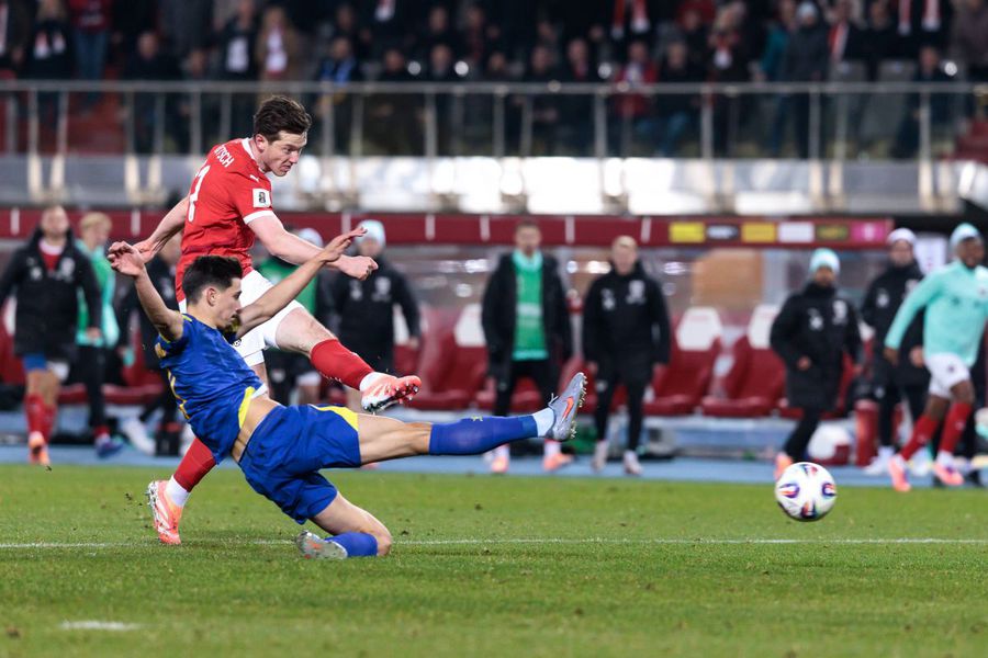 Michael Gregoritsch a închis tabela la Viena cu Bosnia-Herțegovina și a calificat naționala Austriei la CM 2026 / Foto: Imago Eroul inestetic a adus calificarea după 28 de ani: „Sunt printre cei mai lenți fotbaliști, dar am fost mereu acolo”