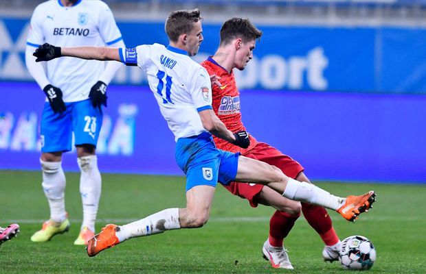 CRAIOVA - FCSB 0-2. NOTE GSP după derby-ul din Bănie: Dennis Man, MVP după ce a „stins lumina” pe „Oblemenco” » Prestații RUȘINOASE pentru vedetele oltenilor