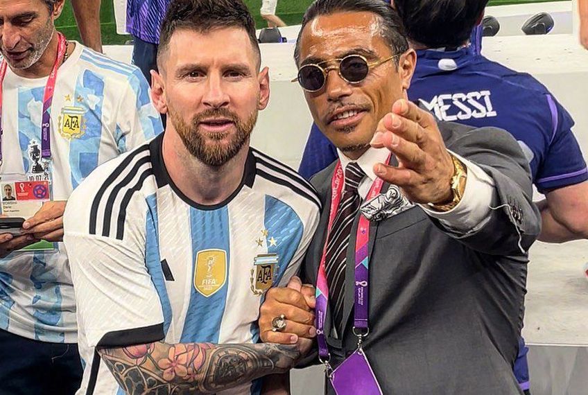 Salt Bae și Lionel Messi/ foto Instagram @nusr_et