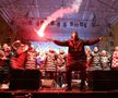 Scene FABULOASE pe străzile din Zagreb » Croații s-au strâns cu zecile de mii pentru a sărbători alături de fotbaliști bronzul de la Mondial: „Josko, accepți oferta?”