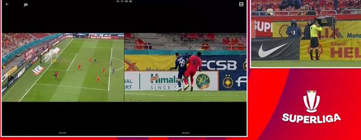 Dawa, salvat de VAR la FCSB - Botoșani » A faultat în careu, dar arbitrul a întors faza