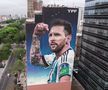 Mural impresionant dedicat lui Leo Messi în Buenos Aires » Portret după primul gol marcat la Mondialul din Qatar