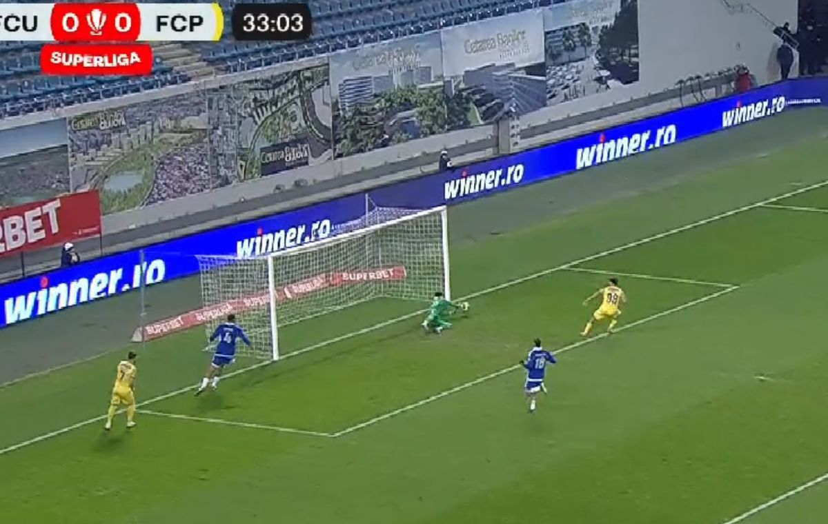 Ratarea sezonului în Superligă! Toți fotbaliștii și-au pus mâinile în cap! Cum a putut să tragă deși era singur la 6 metri