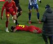 Emoții pentru FCSB » Ngezana s-a lovit puternic și nu a mai putut continua meciul