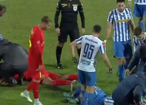 Emoții pentru FCSB » Ngezana s-a lovit puternic și nu a mai putut continua meciul