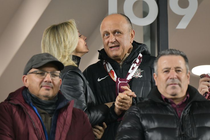 Dan Șucu, prezent la Rapid - CFR Cluj / Foto: GSP