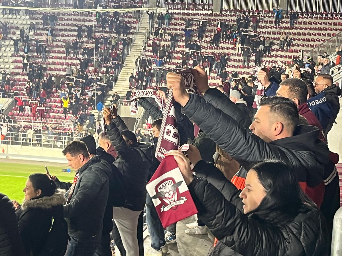 Toți „feroviarii” sunt fericiți! CFR Cluj câștigă în Giulești, Rapid evită Universitatea Craiova în „sferturile” Cupei României Betano » Situația finală în grupă