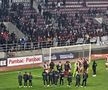 Suporterii Rapidului nu au fost supărați la finalul partidei, în ciuda faptului că și-au văzut echipa învinsă în meciul cu CFR Cluj, scor 0-2, din ultima etapă a Grupei A din Cupa României.