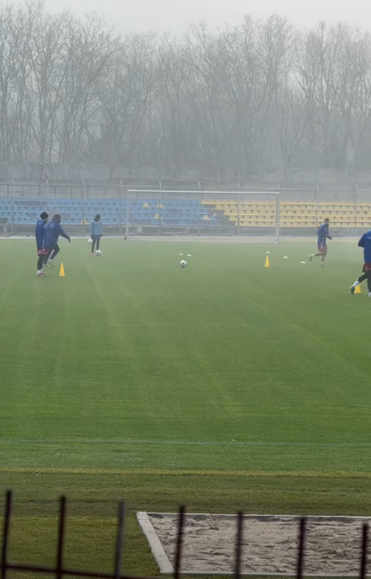 Primul antrenament al Unirii Slobozia pe stadionul „1 Mai”