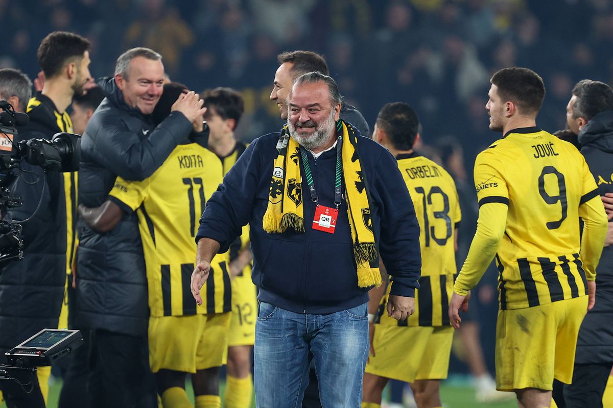 Patronul lui AEK a făcut show după 3-2 cu Universitatea Craiova