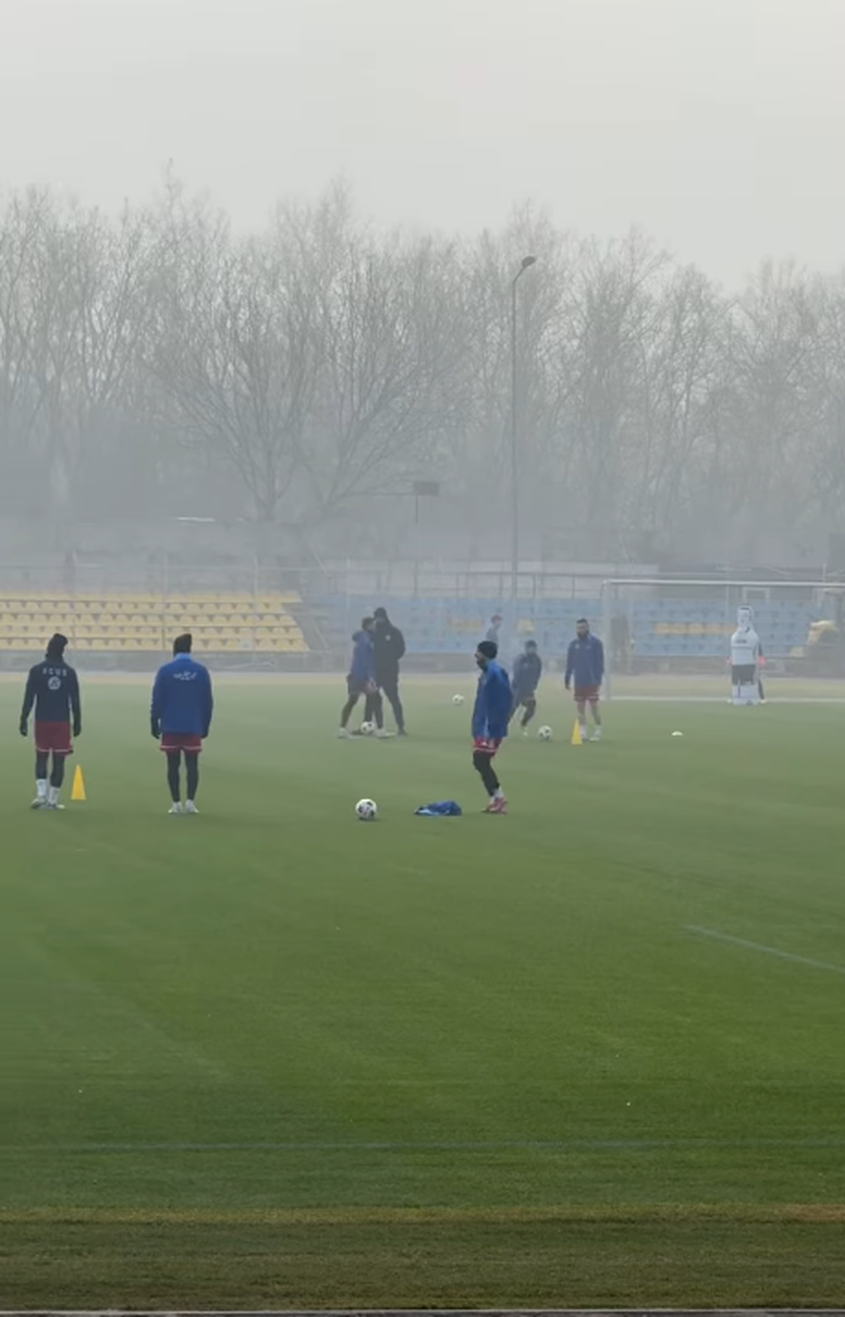 Primul antrenament al Unirii Slobozia pe stadionul „1 Mai”