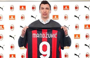 Mario Mandzukic a luat tricoul „blestemat” » Coșmarul numărului 9 la AC Milan