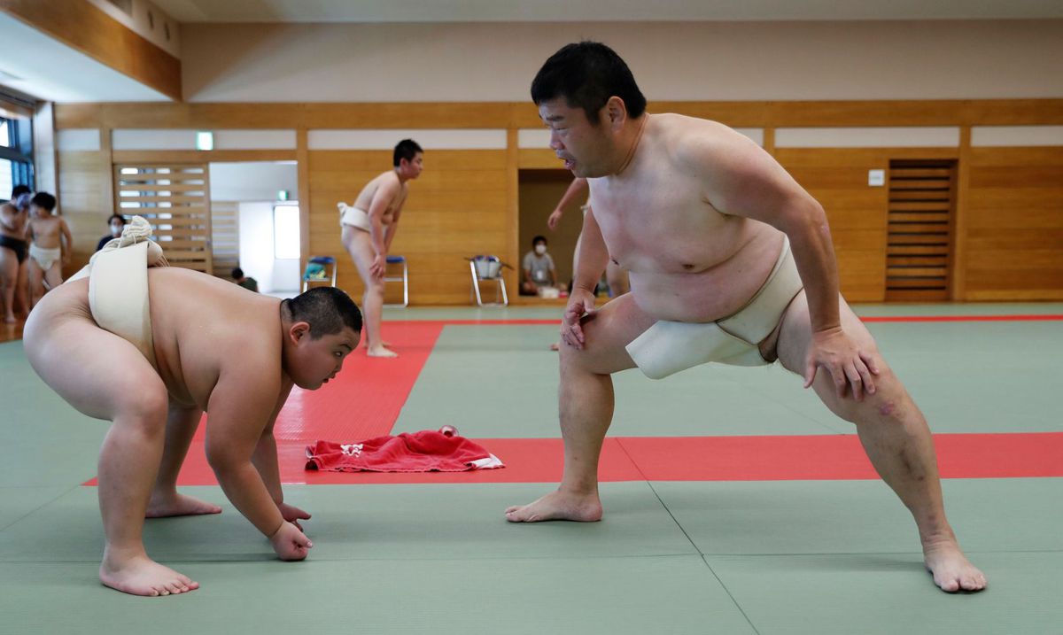 FOTOREPORTAJ Povestea lui Kyuta Kumagai, campionul mondial de sumo la categoria sub 10 ani: cum se împarte viața lui între antrenamente și școală
