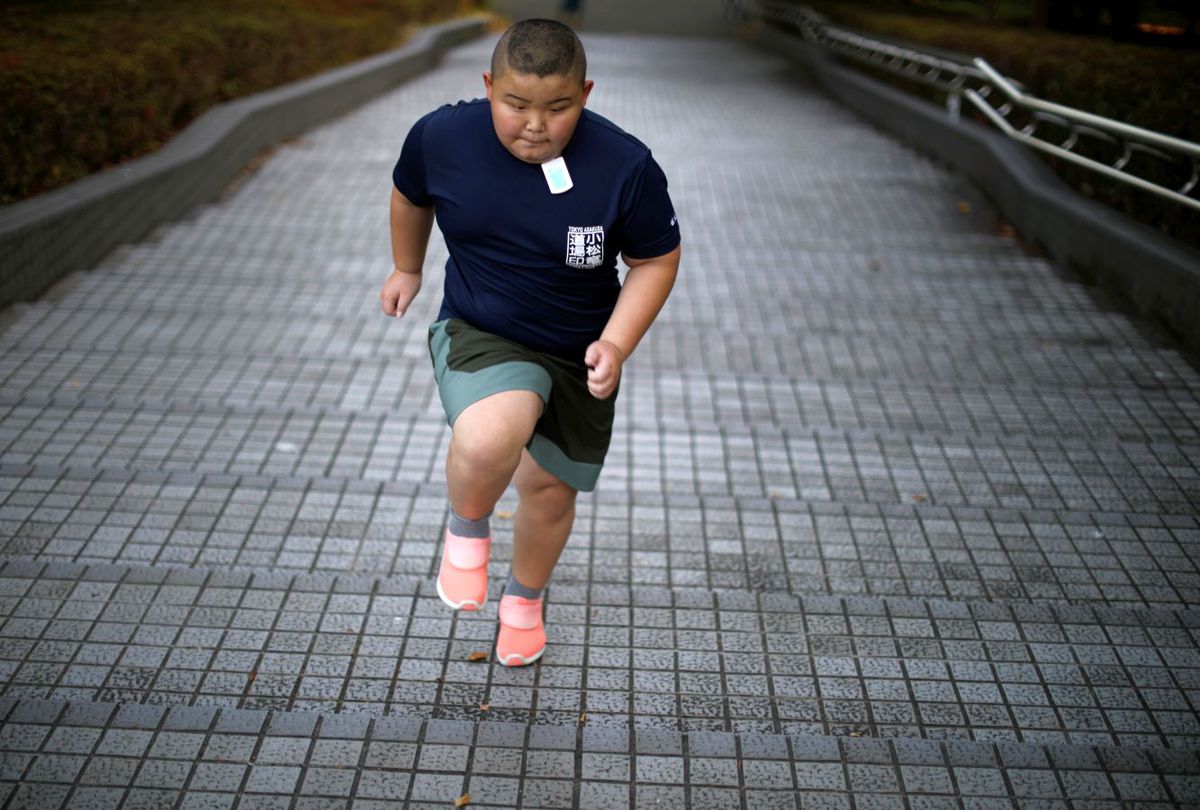 FOTOREPORTAJ Povestea lui Kyuta Kumagai, campionul mondial de sumo la categoria sub 10 ani: cum se împarte viața lui între antrenamente și școală