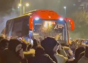 Diego Simeone, furios, după ce autocarul lui Atletico a fost atacat cu pietre: „Protecția a lipsit cu desăvârșire”