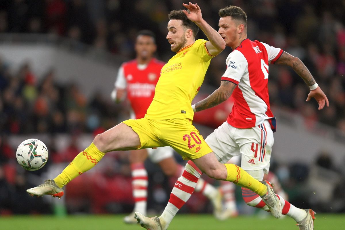 Diogo Jota a decis de unul singur semifinala Arsenal - Liverpool » Știm finala Cupei Ligii Angliei