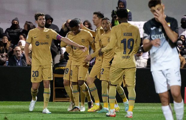 FC Barcelona, victorie fără emoții pe terenul unei echipe de liga a treia, în „optimile” de finală ale Cupei Regelui