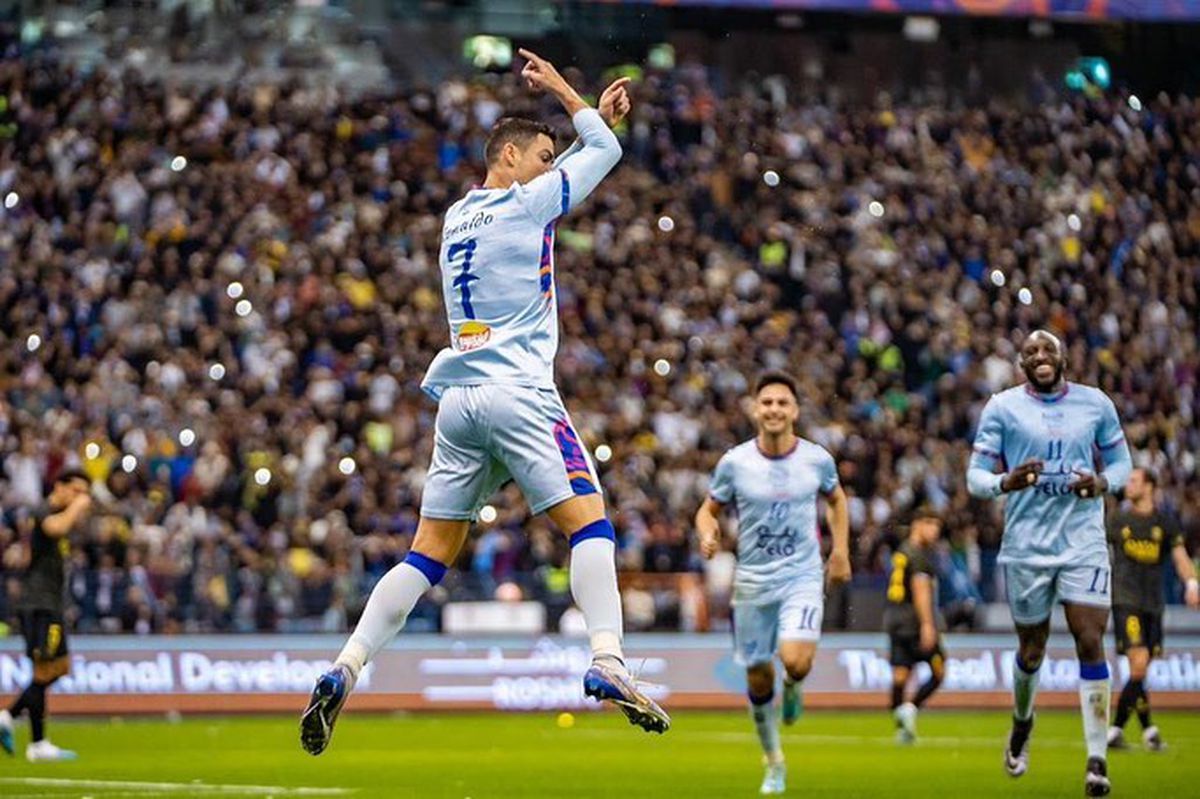 Cristiano Ronaldo și Lionel Messi, după Al Nassr & Al Hilal All Stars - PSG 4-5