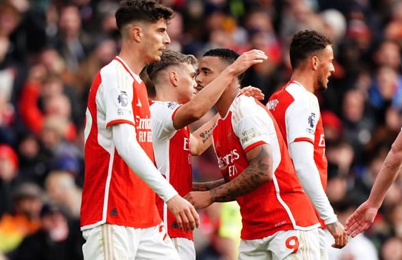 Arsenal, victorie zdrobitoare în Premier League » „Tunarii” n-au avut milă de rivalii din oraș