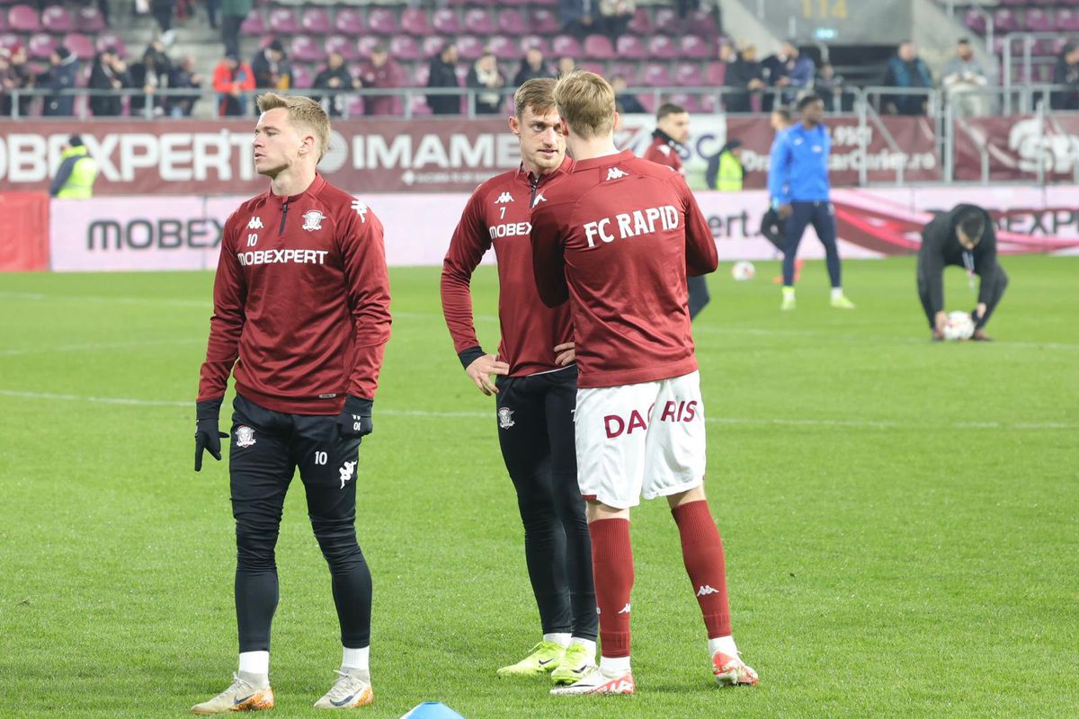 Rapid - Poli Iași 2-1 » Petrila și restul! „Dubla” decarului o duce pe Rapid în play-off, după o victorie neconvingătoare