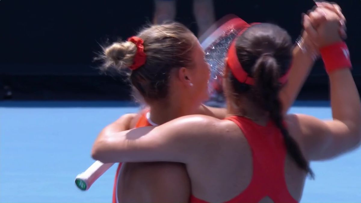Gabriela Ruse și Marta Kostyuk, ipostaze virale la Australian Open: „Îți mulțumesc, partenero! Hahahah!”