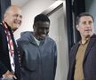 David Ankeye, noul transfer al Rapidului, în tribună la meciul cu Poli Iași// foto: Ionuț Iordache (GSP)
