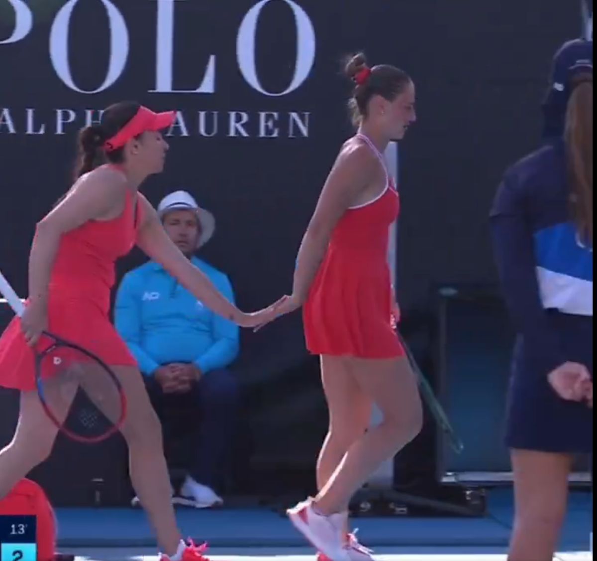 Gabriela Ruse și Marta Kostyuk, ipostaze virale la Australian Open: „Îți mulțumesc, partenero! Hahahah!”