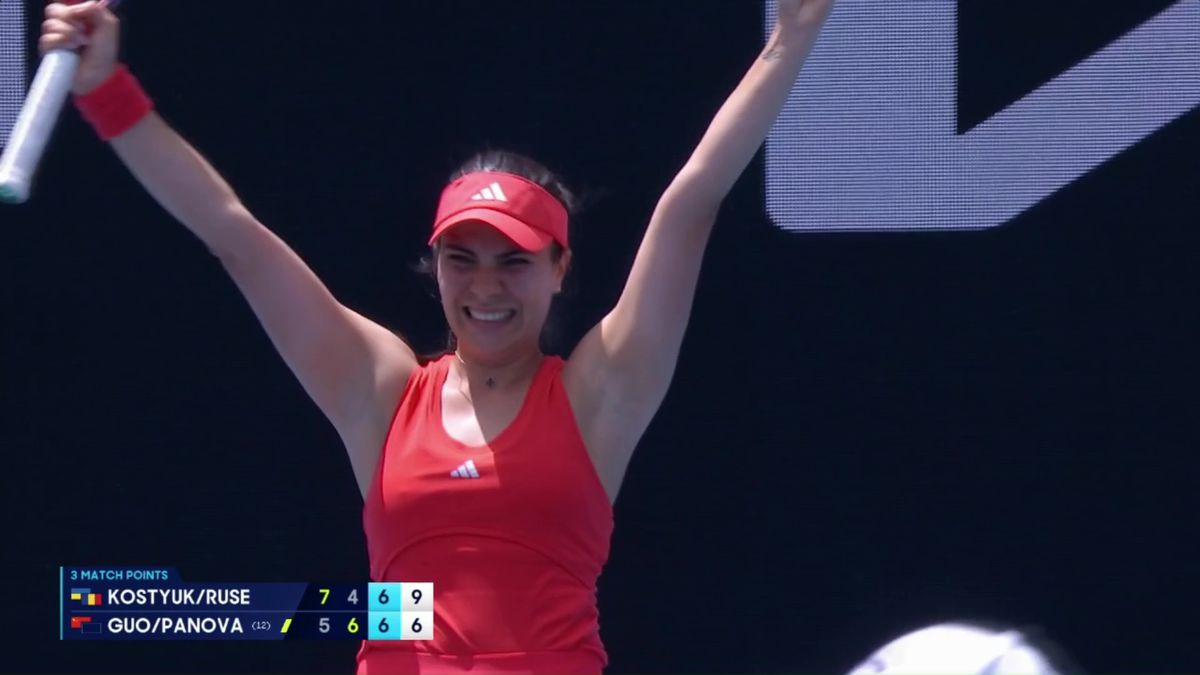 Gabriela Ruse și Marta Kostyuk, ipostaze virale la Australian Open: „Îți mulțumesc, partenero! Hahahah!”