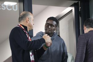 Rapid și-a prezentat noul transfer: David Ankeye! Atacantul de la Genoa e în tribună la meciul cu Poli Iași