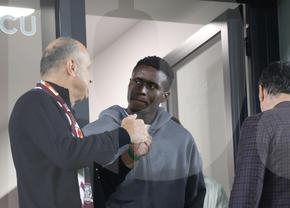 Rapid și-a prezentat noul transfer: David Ankeye! Atacantul de la Genoa e în tribună la meciul cu Poli Iași