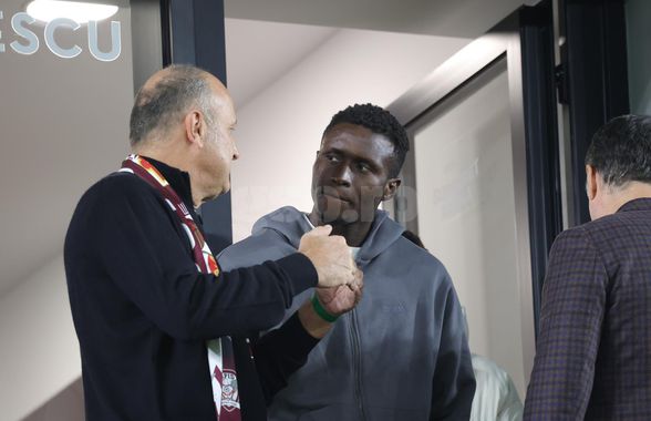 Rapid și-a prezentat noul transfer: David Ankeye! Atacantul de la Genoa e în tribună la meciul cu Poli Iași