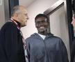 David Ankeye, noul transfer al Rapidului, în tribună la meciul cu Poli Iași// foto: Ionuț Iordache (GSP)