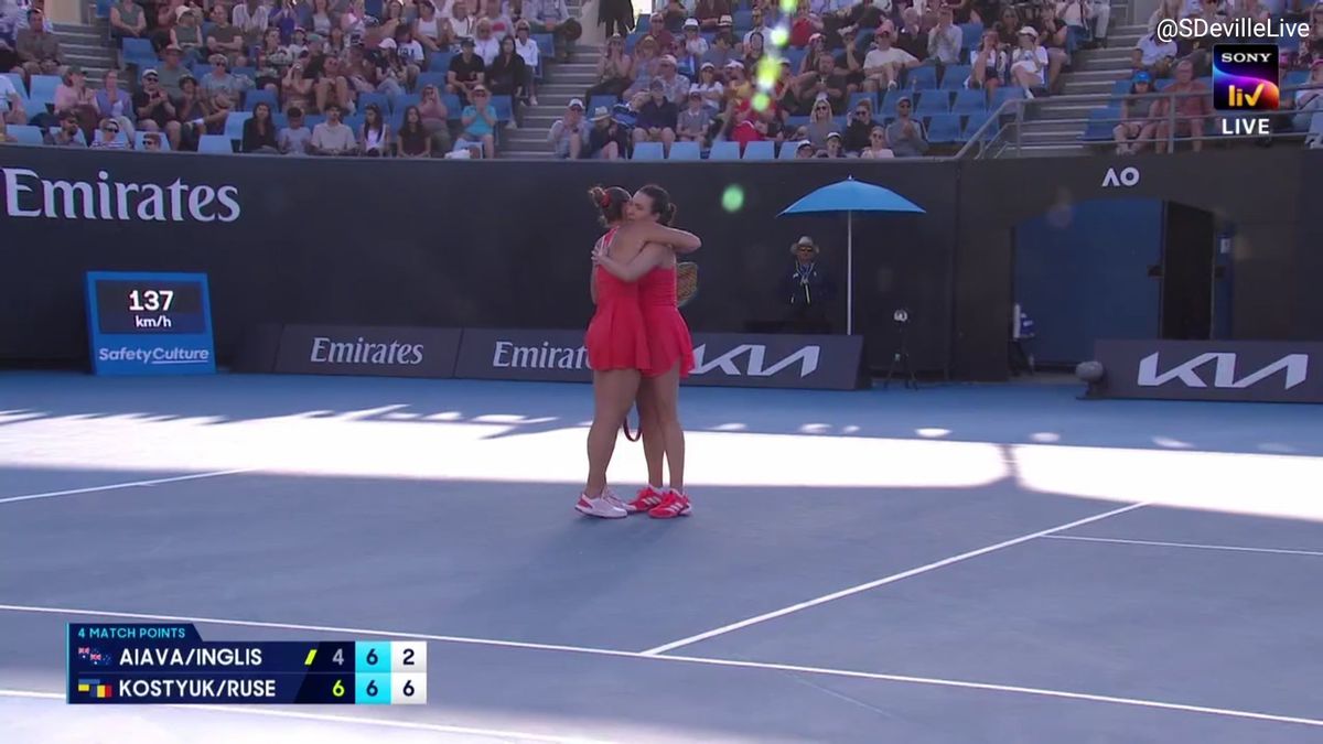 Gabriela Ruse și Marta Kostyuk, ipostaze virale la Australian Open: „Îți mulțumesc, partenero! Hahahah!”