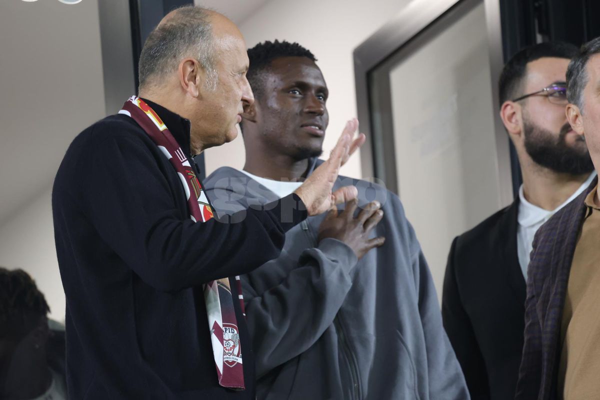 Rapid și-a prezentat noul transfer: David Ankeye! Atacantul de la Genoa e în tribună la meciul cu Poli Iași