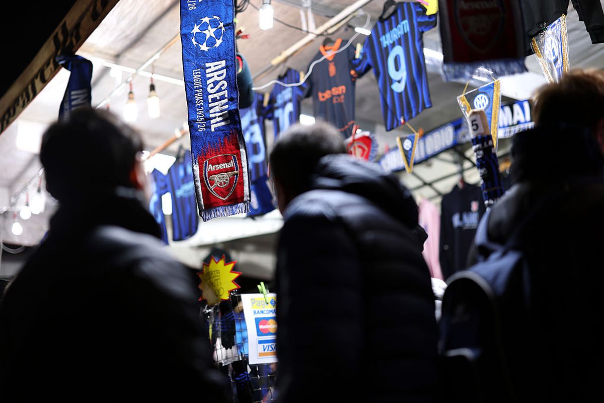 Imagini înainte de Inter - Arsenal