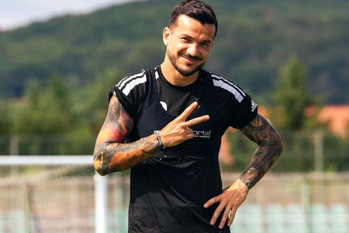 Cosmin Matei, în cantonamentul de vară al lui Sepsi. Foto: Instagram