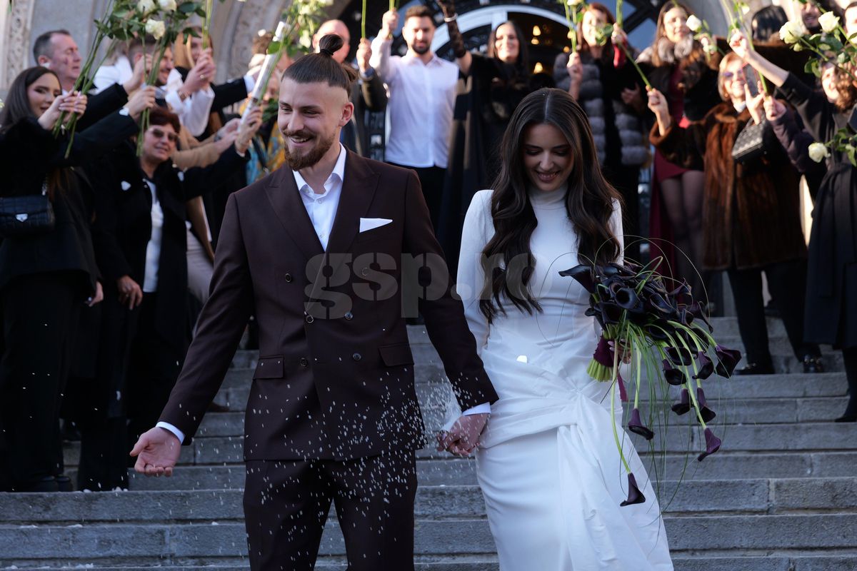 În zi de UCL, Radu Drăgușin s-a căsătorit cu Ioana Stan » Au apărut și imaginile de pe ringul de dans! Petrecere cu starurile fotbalului românesc