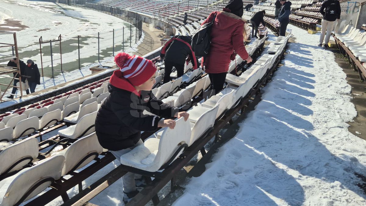 Demolarea stadionului Dinamo, imagini de Cristi Preda