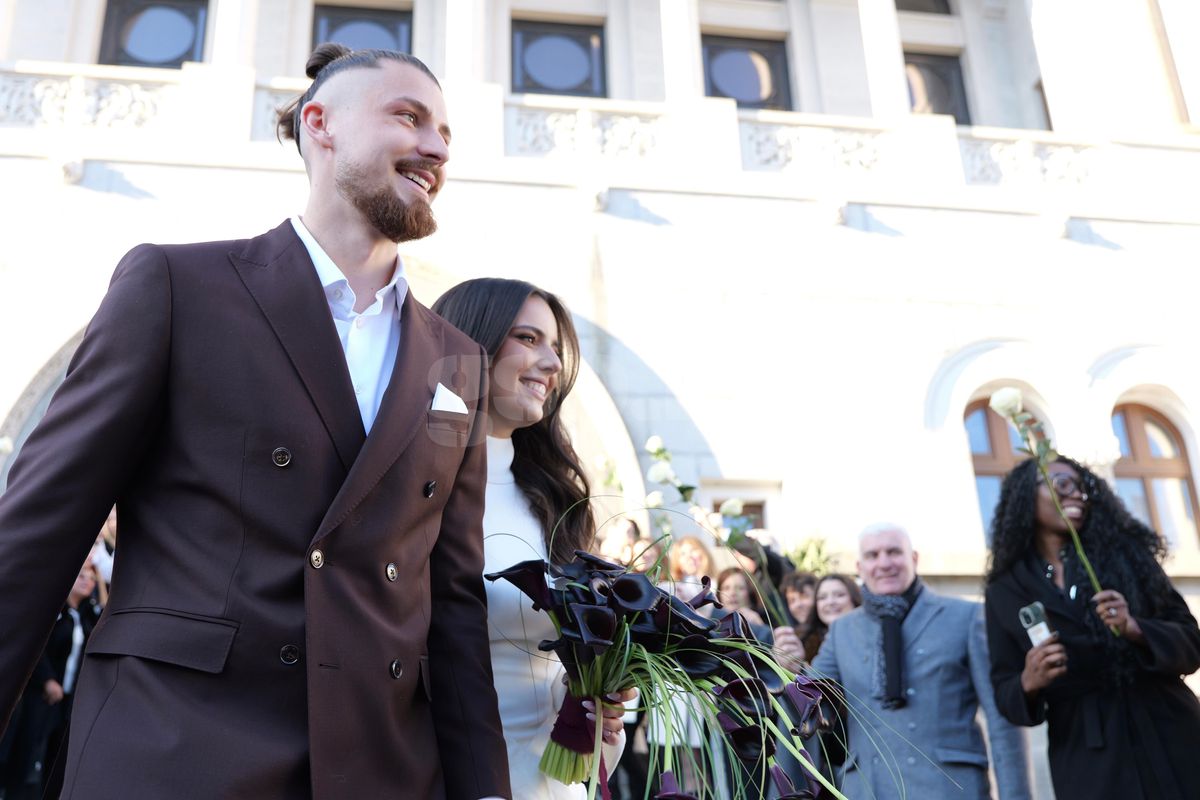 În zi de UCL, Radu Drăgușin s-a căsătorit cu Ioana Stan » Au apărut și imaginile de pe ringul de dans! Petrecere cu starurile fotbalului românesc