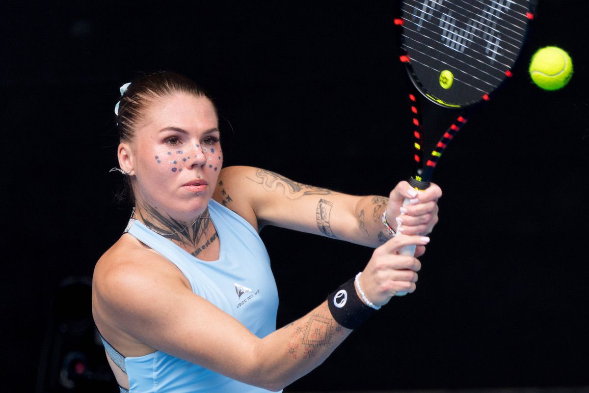 Oleksandra Oliynykova, jucătoarea de tenis cu tatuaje faciale
