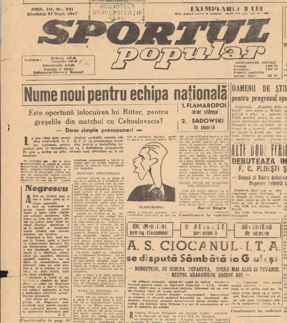 Alexandru Negrescu - Columbia