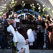 Radu Drăgușin și Ioana s-au căsătorit la Primăria Sectorului 1 / Foto: Andrei Furnigă GSP