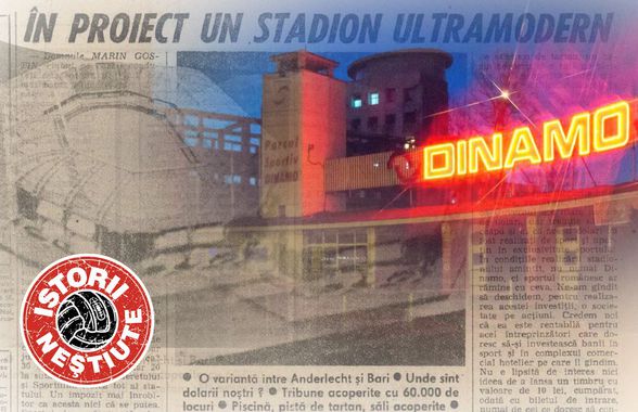 Machetele stadionului Dinamo cu care fanii au fost amăgiți după '90 » Prima variantă era copia unui stadion din Italia și trebuia să aibă 60.000 de locuri