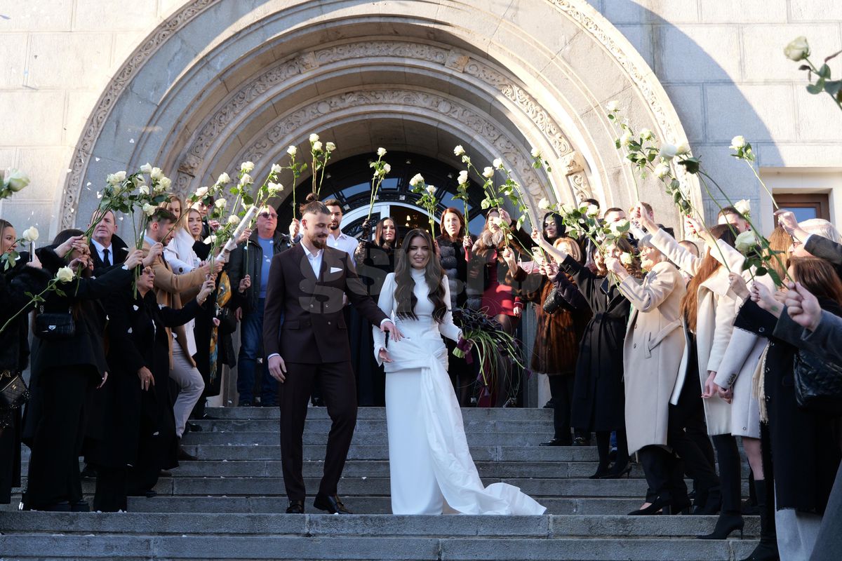 În zi de UCL, Radu Drăgușin s-a căsătorit cu Ioana Stan » Au apărut și imaginile de pe ringul de dans! Petrecere cu starurile fotbalului românesc